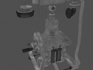antique telephone Model 3D