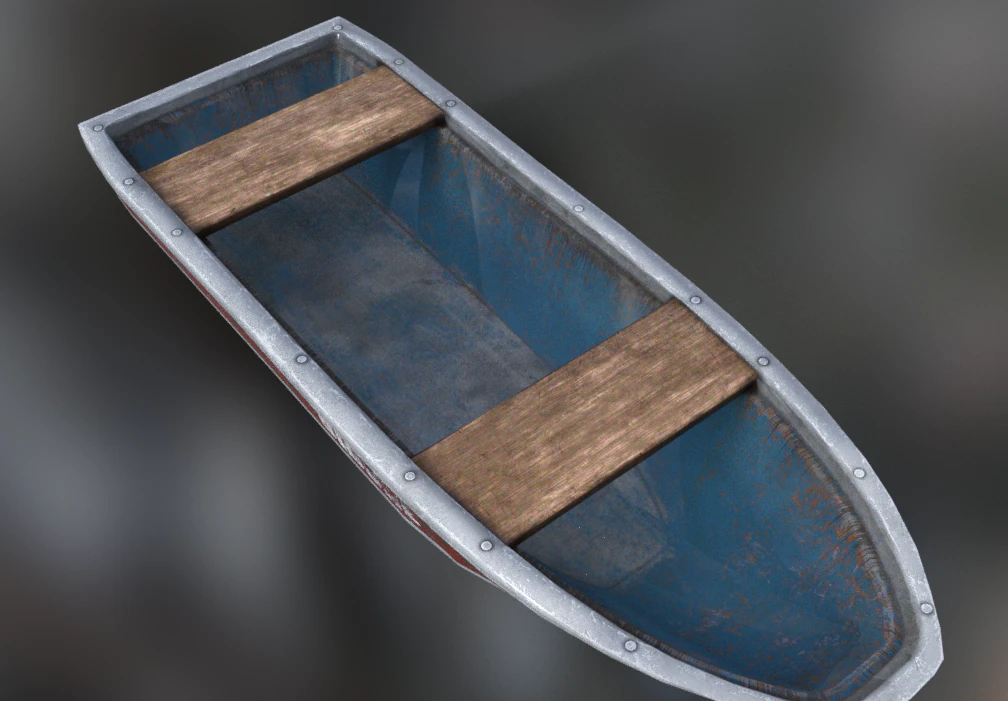 boat bone 3D Model .c4d .max .obj .3ds .fbx .stl .blend 