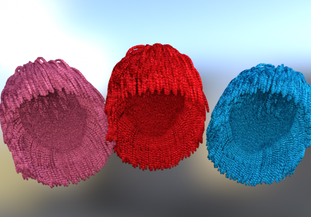 hair doll 3D Модель .c4d .max .obj .3ds .fbx .stl .blend