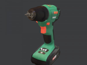 jackhammer bosh drill low 3D 模型