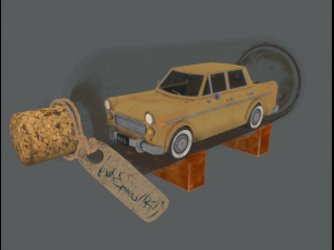 bottled car 3D Модель