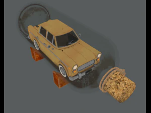 bottled car 3D Model