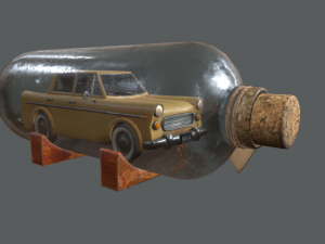 bottled car 3D Модель
