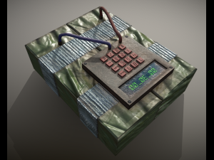 bomb c4 Modelo 3D