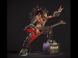 rocker dude decor 3Dモデル