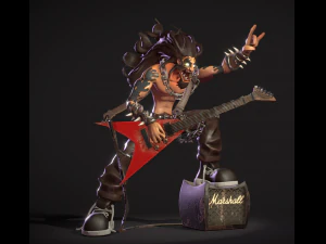 rocker dude decor 3D Model