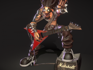 rocker dude decor Modelo 3D