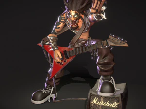 rocker dude decor 3D Model