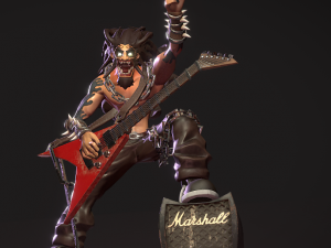 rocker dude decor Modelo 3D