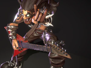 rocker dude decor 3D Model