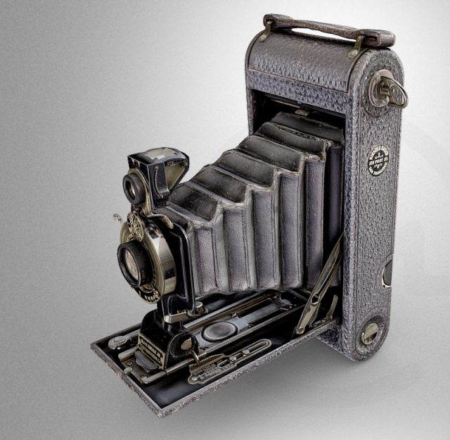 kodak junior a camera 3D-Modell .c4d .max .obj .3ds .fbx .stl .blend 