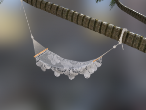 coconut hammock realistic Model 3D