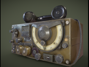 military radio a7b ussr 3Dモデル