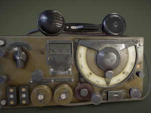 military radio a7b ussr 3Dモデル