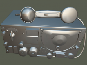 military radio a7b ussr 3Dモデル