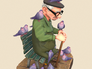 oldguy birdman 3D Модель