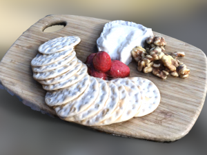 cheese board realistic Modelo 3D