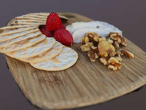cheese board realistic 3D मॉडल