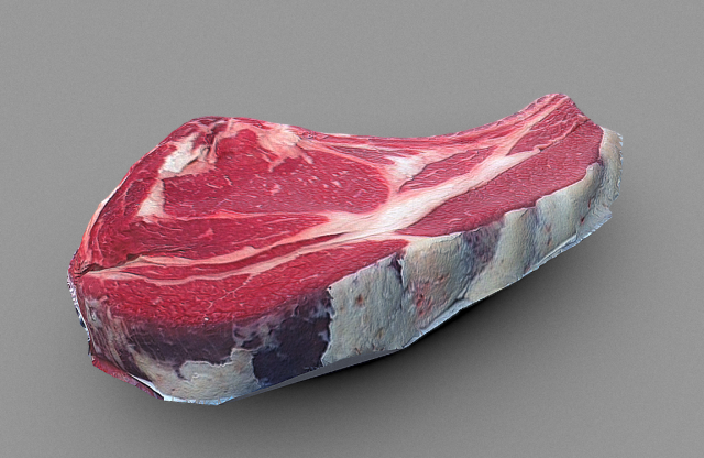 piece of beef steak 3D Модель .c4d .max .obj .3ds .fbx .stl .blend 