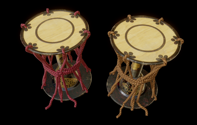 japanese accessories 3D 模型 .c4d .max .obj .3ds .fbx .stl .blend 