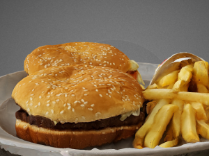 hamburg and potatoes 3D Model