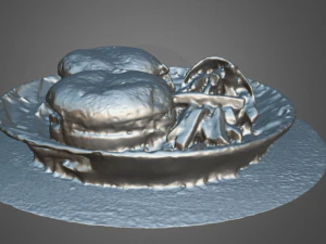 hamburg and potatoes 3D Model