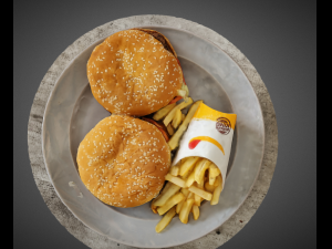 hamburg and potatoes 3D Model