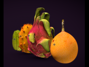 exotic fruits 3D Model