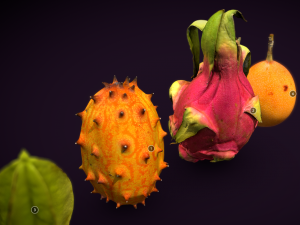 exotic fruits 3D Model
