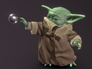 mandalorian child elipse 3D Модель
