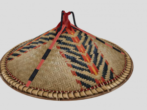 straw hat Model 3D