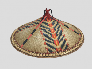 straw hat Model 3D