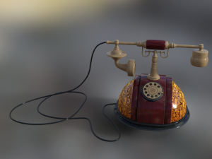 telephone old 3D Модель