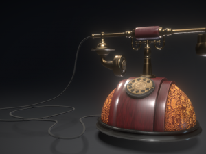 telephone old 3D 模型