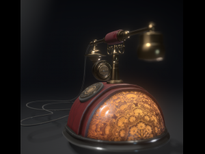 telephone old 3D 模型