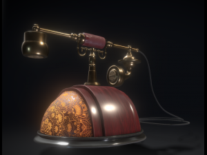 telephone old 3D 模型