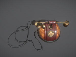 telephone old 3D 模型