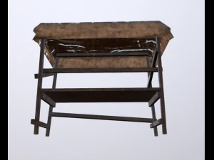 stall market table 3D Model