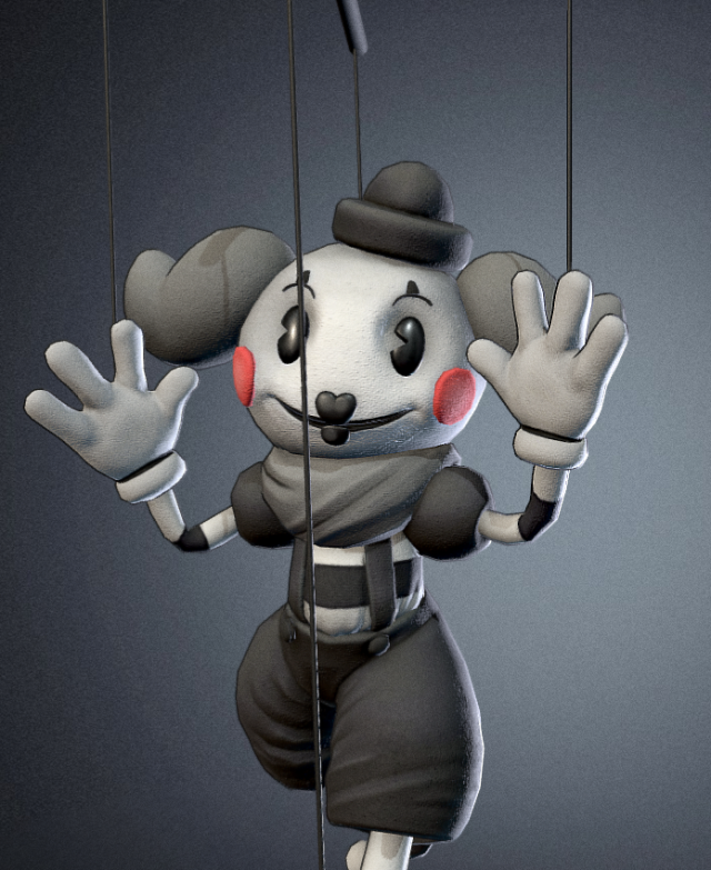 puppet mr mime Model 3D .c4d .max .obj .3ds .fbx .stl .blend 