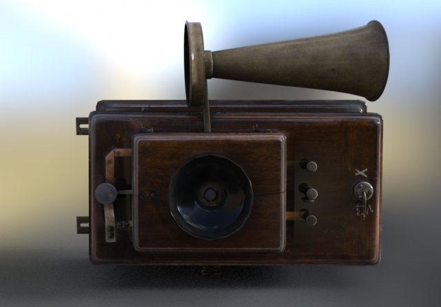 telephone old cone aparat Model 3D .c4d .max .obj .3ds .fbx .stl .blend 