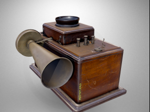 telephone old cone aparat Model 3D