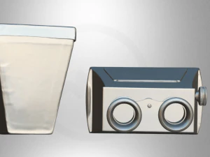 fotografia estereosc&oacute;pica antigo museu Modelo 3D