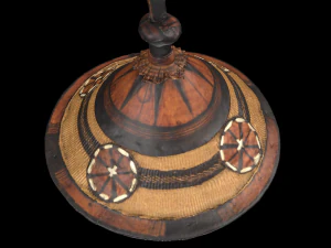 leather fiber hat japanese warrior 3D Model
