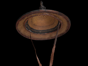 leather fiber hat japanese warrior 3D 模型