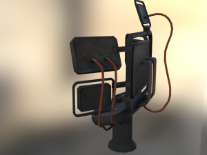 sci-fi factory computer 3D Model