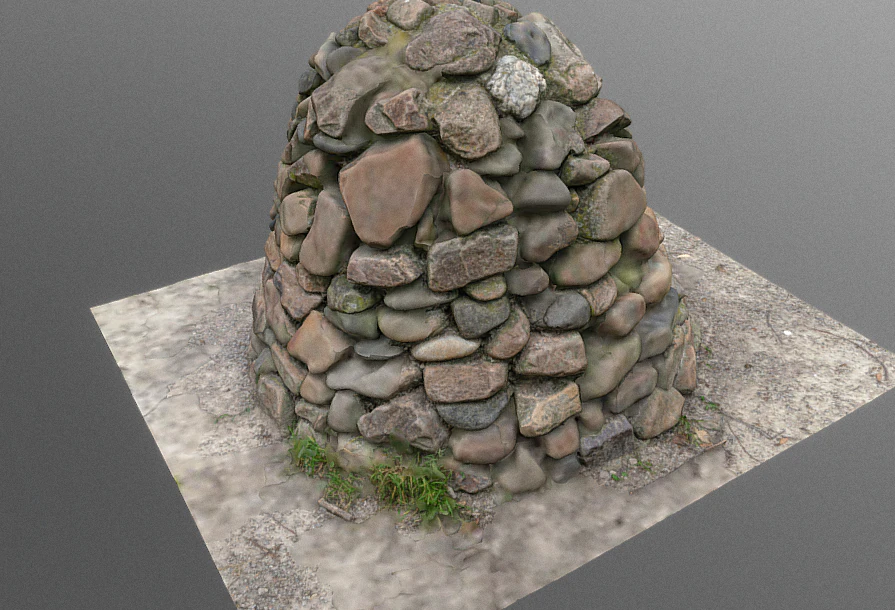 stone concrete pile 3D Model .c4d .max .obj .3ds .fbx .stl .blend 