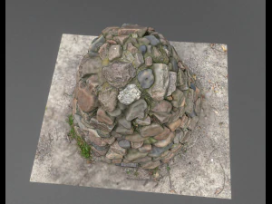 stone concrete pile 3D Model