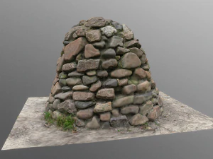 stone concrete pile 3D Model