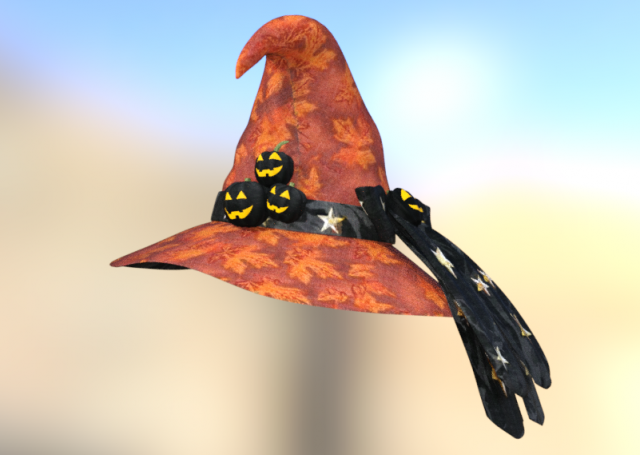 witch hat halloween Modello 3D .c4d .max .obj .3ds .fbx .stl .blend 