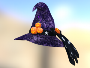 witch hat halloween Modello 3D